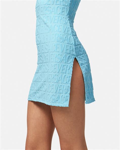 versace kleid blau|versace online shopping.